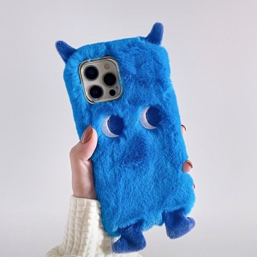 Furry Blue Monster iPhone Case | iPhone 13 | NWT